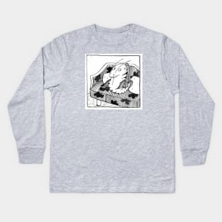 Fanny on the Couch Kids Long Sleeve T-Shirt